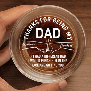 Meilleur papa, pas besoin de débats ! Verre à whisky personnalisé pour la famille ! Fête des pères, cadeau pour papa