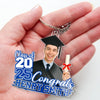 Custom Photo One Chapter Ends, Another Begins - Family Personalized Custom Shaped Acrylic Keychain - Graduation Gift For Family Members, Siblings, Brothers, Sisters