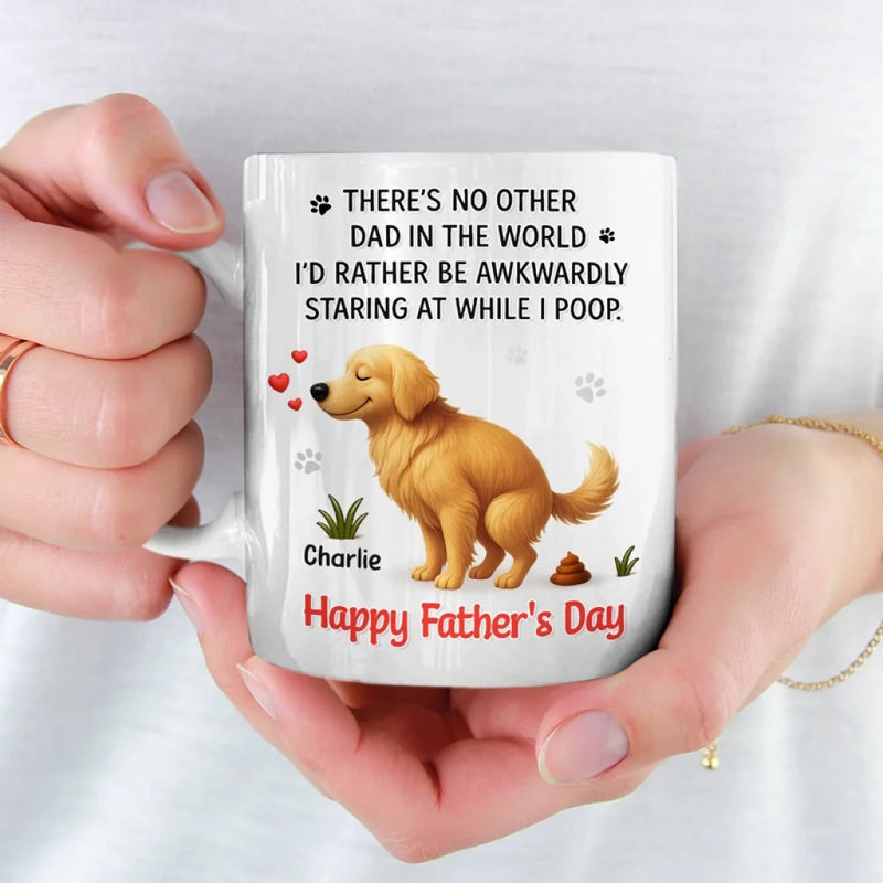 You Walk Me, Feed Me, Love Me - Dog Personalized Custom Mug - Father's Day, Gift For Dad, Dog Lovers