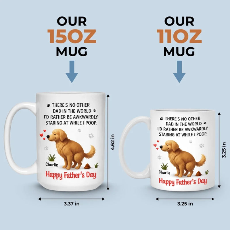 You Walk Me, Feed Me, Love Me - Dog Personalized Custom Mug - Father's Day, Gift For Dad, Dog Lovers