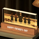 Forever Your Little Crew - Family Personalized Custom Acrylic Letters 3D LED Night Light - Father's Day, Gift For Dad, Grandpa