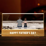 Forever Your Little Crew - Family Personalized Custom Acrylic Letters 3D LED Night Light - Father's Day, Gift For Dad, Grandpa