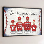 Family, The Ultimate Winning Team - Family Personalized Custom Horizontal Poster - Father's Day, Gift For Dad, Kids, Sport Lovers