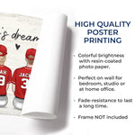 Family, The Ultimate Winning Team - Family Personalized Custom Horizontal Poster - Father's Day, Gift For Dad, Kids, Sport Lovers