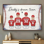 Family, The Ultimate Winning Team - Family Personalized Custom Horizontal Poster - Father's Day, Gift For Dad, Kids, Sport Lovers