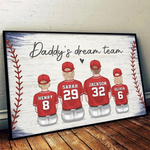 Family, The Ultimate Winning Team - Family Personalized Custom Horizontal Poster - Father's Day, Gift For Dad, Kids, Sport Lovers