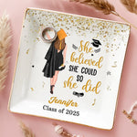 Chapter Closed, Legend Begins - Family Personalized Custom Full-Print Jewelry Dish - Graduation Gift For Women