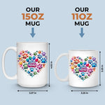 Fur Babies, Full Heart - Dog & Cat Personalized Custom Mug - Mother's Day, Gift For Pet Owners, Pet Lovers