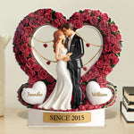 You And Me, Since Forever Began - Couple Personalized Custom Acrylic Plaque Custom Shape - Gift For Husband Wife, Anniversary