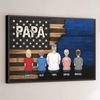 Papa, Our Loudest Pride - Family Personalized Custom Horizontal Poster - Father's Day, Gift For Dad, Grandpa