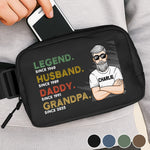 A Legacy In Motion - Family Personalized Custom Crossbody & Waist Bag - Father's Day, Gift For Dad, Grandpa