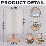 Custom Photo Every Time It Shines, Know My Heart Is Near - Memorial Personalized Custom Linen Bedside Table Lamp - Sympathy Gift For Family Members