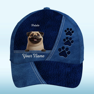 Pattes levées, tête haute ! Casquette personnalisée pour chien, imprimé intégral, classique ! Cadeau pour la fête des pères, pour les propriétaires d'animaux et les amoureux des animaux.