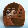 Pattes levées, tête haute ! Casquette personnalisée pour chien, imprimé intégral, classique ! Cadeau pour la fête des pères, pour les propriétaires d'animaux et les amoureux des animaux.
