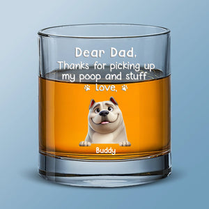 La loyauté se cache dans la fourrure - Verre à whisky personnalisé pour chien - Fête des Pères, cadeau pour les propriétaires d'animaux et les amoureux des animaux