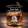 La loyauté se cache dans la fourrure - Verre à whisky personnalisé pour chien - Fête des Pères, cadeau pour les propriétaires d'animaux et les amoureux des animaux