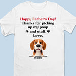 Dad, You’re Paws-itively The Best - Dog Personalized Custom Unisex T-shirt, Premium T-shirt, Hoodie - Father's Day,  Gift For Dad, Pet Owners, Pet Lovers
