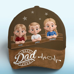 Cool Dad Cool Vibes - Family Personalized Custom Hat, All Over Print Classic Cap - Father's Day, Gift For Dad, Grandpa