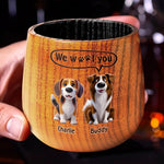 Fur Real, You're The Best - Dog Personalized Custom Wooden Whiskey Glass - Father's Day, Gift For Dad, Dog Lovers