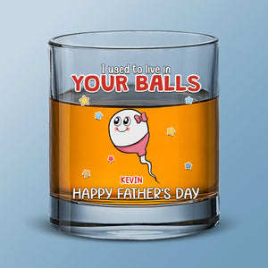 Tu m'as littéralement fait - Verre à whisky personnalisé pour la famille - Fête des pères, cadeau pour papa