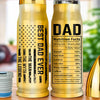 The Man, The Myth, The Legend - Family Personalized Custom Bullet Tumbler - Father's Day, Gift For Dad, Grandpa
