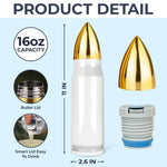 The Man, The Myth, The Legend - Family Personalized Custom Bullet Tumbler - Father's Day, Gift For Dad, Grandpa
