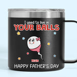 Born From Legends, Raised By One - Family Personalized Custom 14oz Stainless Steel Tumbler With Handle - Father's Day, Gift For Dad
