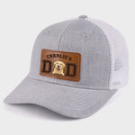 Tails Wag For This Guy - Dog Personalized Custom Leather Patch Hat - Father's Day, Gift For Dad, Dog Lovers