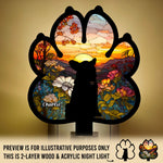 Forever In My Heart - Memorial Personalized Custom Wood And Acrylic Night Light - Sympathy Gift For Pet Owners, Pet Lovers