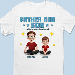 Le lien le plus fort jamais créé - T-shirt unisexe personnalisé pour la famille, t-shirt premium, sweat à capuche - Fête des pères, cadeau pour papa, fille, fils