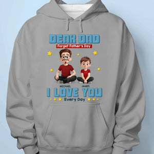 T-shirt unisexe personnalisé, haut de gamme, sweat à capuche, inspiré de l'amour et du rire, pour la famille, pour la fête des pères, pour papa ou grand-père.