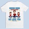 T-shirt unisexe personnalisé, haut de gamme, sweat à capuche, inspiré de l'amour et du rire, pour la famille, pour la fête des pères, pour papa ou grand-père.