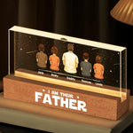 I Am Their Father - Family Personalized Custom Acrylic Letters 3D LED Night Light - Father's Day, Gift For Dad