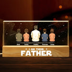 I Am Their Father - Family Personalized Custom Acrylic Letters 3D LED Night Light - Father's Day, Gift For Dad