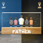 I Am Their Father - Family Personalized Custom Acrylic Letters 3D LED Night Light - Father's Day, Gift For Dad