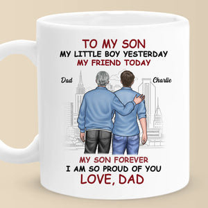 Je suis toujours fier de toi - Mug personnalisé pour la famille - Fête des pères, cadeau pour fils