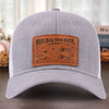 Proud Dad Of Pawsome Kids - Dog & Cat Personalized Custom Leather Patch Hat - Father's Day, Gift For Pet Owners, Pet Lovers