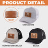 Fur Life, Dad Life - Dog Personalized Custom Leather Patch Hat - Father's Day, Gift For Pet Owners, Pet Lovers