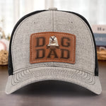 Fur Life, Dad Life - Dog Personalized Custom Leather Patch Hat - Father's Day, Gift For Pet Owners, Pet Lovers