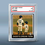 Daddy's Dream Team - Family Personalized Custom Rectangle Shaped Acrylic Plaque - Father's Day, Gift For Dad, Sport Lovers, Sport Players