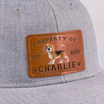Property Of Paws - Dog Personalized Custom Leather Patch Hat - Father's Day, Gift For Dog Lovers, Dad