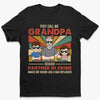Certified Grandpa Of Chaos - Family Personalized Custom Unisex T-shirt, Premium T-shirt, Hoodie - Father's Day, Gift For Dad, Grandpa
