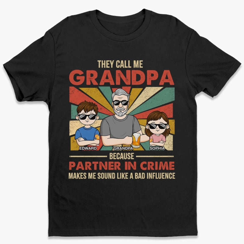Certified Grandpa Of Chaos - Family Personalized Custom Unisex T-shirt, Premium T-shirt, Hoodie - Father's Day, Gift For Dad, Grandpa