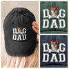 We Sniff Together, We Stick Together - Dog Personalized Custom Vintage Washed Denim Baseball Cap - Father's Day, Gift For Dad, Pet Owners, Pet Lovers