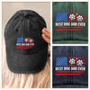 Proud Member Of The Dog Dad Club - Dog Personalized Custom Vintage Washed Denim Baseball Cap - Father's Day, Gift For Dad, Pet Owners, Pet Lovers