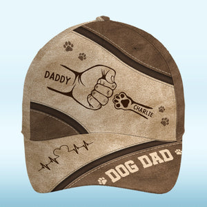 Poings et empreintes de pattes - Casquette personnalisée pour chien et chat, imprimé intégral - Cadeau pour la fête des pères, pour les propriétaires d'animaux et les amoureux des animaux