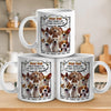 Wagging Tails Say, We Woof You - Dog Personalized Custom Mug - Father's Day, Gift For Pet Owners, Pet Lovers
