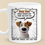 Wagging Tails Say, We Woof You - Dog Personalized Custom Mug - Father's Day, Gift For Pet Owners, Pet Lovers