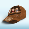 Cool Dad Warm Heart - Family Personalized Custom Hat, All Over Print Classic Cap - Father's Day, Gift For Dad, Grandpa