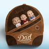 Cool Dad Warm Heart - Casquette personnalisée pour la famille, casquette classique à imprimé intégral - Fête des pères, cadeau pour papa, grand-père